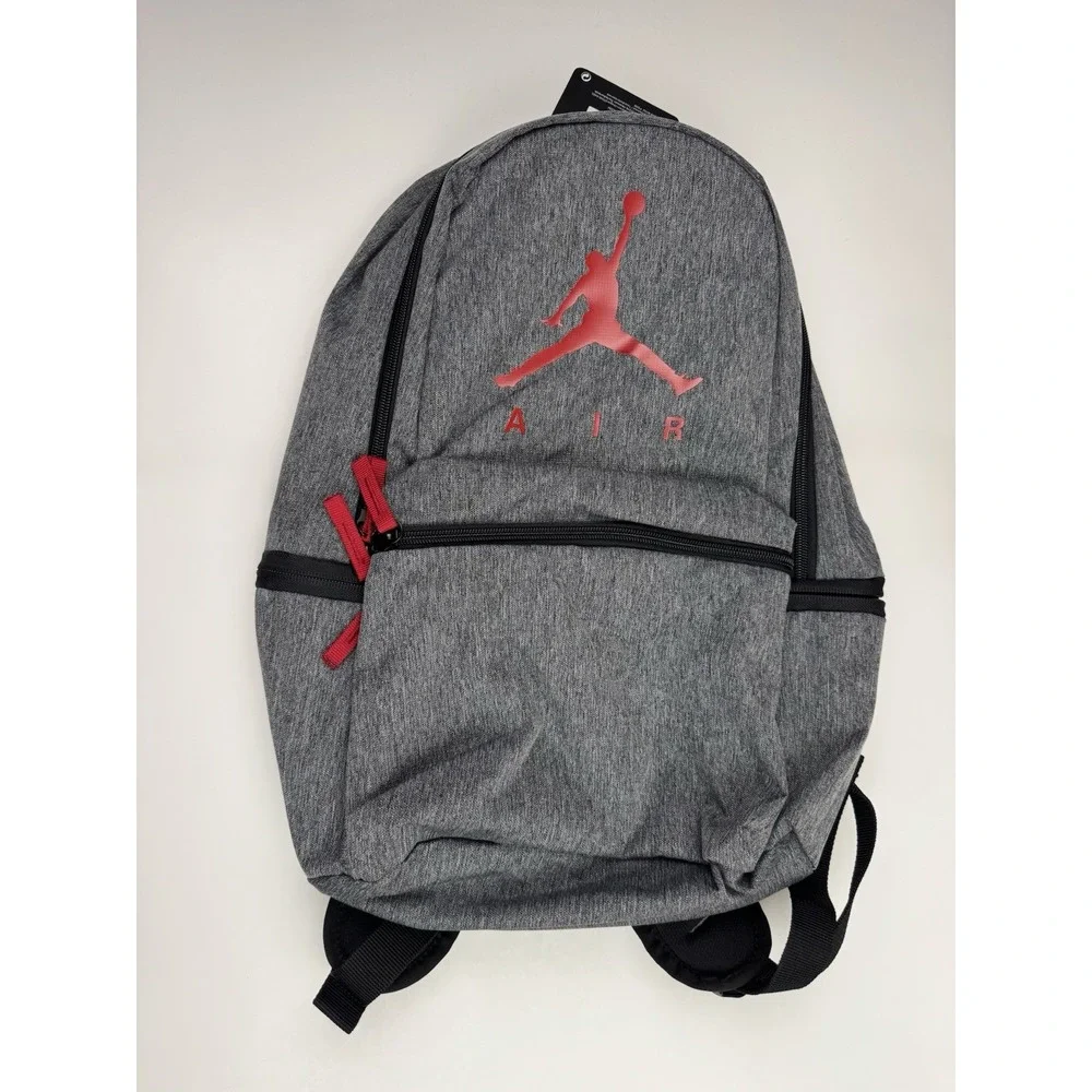 Nike Air Jordan Jumpman Carbon Heather/Gym Red Kid Large Backpack 13